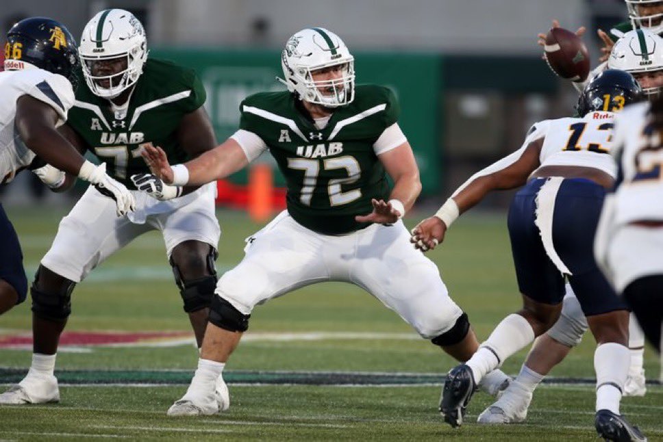 UAB transfer center Brady Wilson has committed to Virginia, sources told ESPN.

Three-year starter for the Blazers who has played more than 2,300 career snaps.