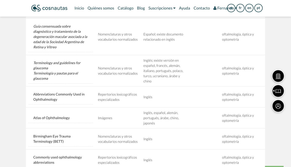 ¿Sabían que el ‘Árbol de Cos’, compilado por Laura Munoa, permite encontrar rápidamente recursos útiles para la traducción en cualquier disciplina (p. ej., oftalmología👁️) y filtrarlos por idiomas?
Es un recurso gratuito de <a href="/cosnautas/">Cosnautas</a>: cosnautas.com/es/catalogo/ar…