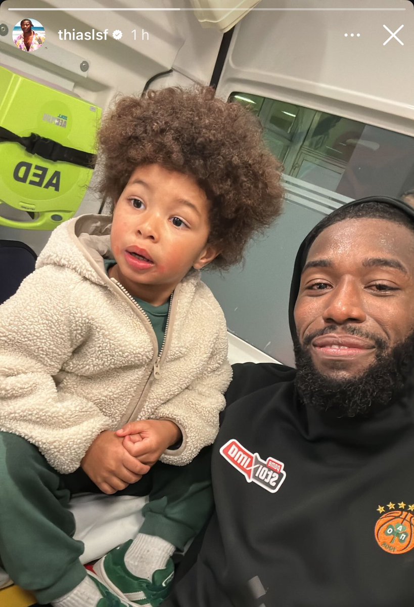 50NuancesDeNBA's tweet photo. La story de Mathias Lessort, avec son fils dans l’ambulance après sa grosse blessure…🫶 https://t.co/UqJvtVUhPf