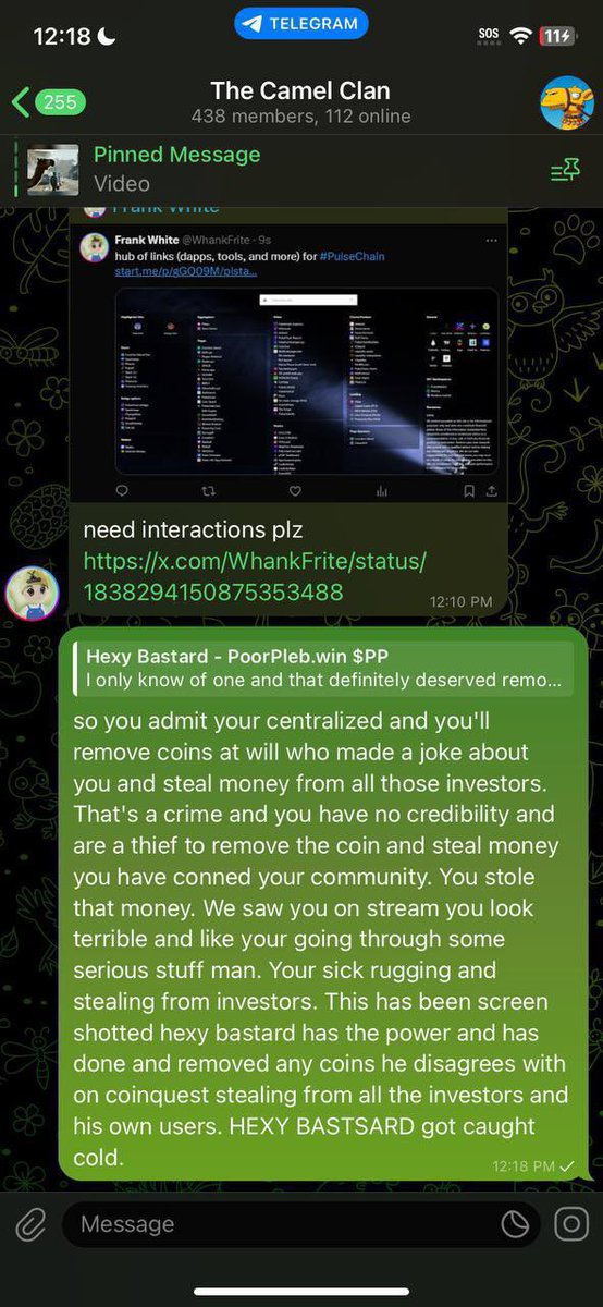 TRUMPonPLS's tweet photo. @Corey_Geary $9inch scams and drains wallets be careful if you hold or use $9inch $bbc $snaip $nope $pp $pld #coinquest $2phux #2phux $test you can lose all your coins and wallet drained if they decide to do it again. https://t.co/Db4GJLC9KP