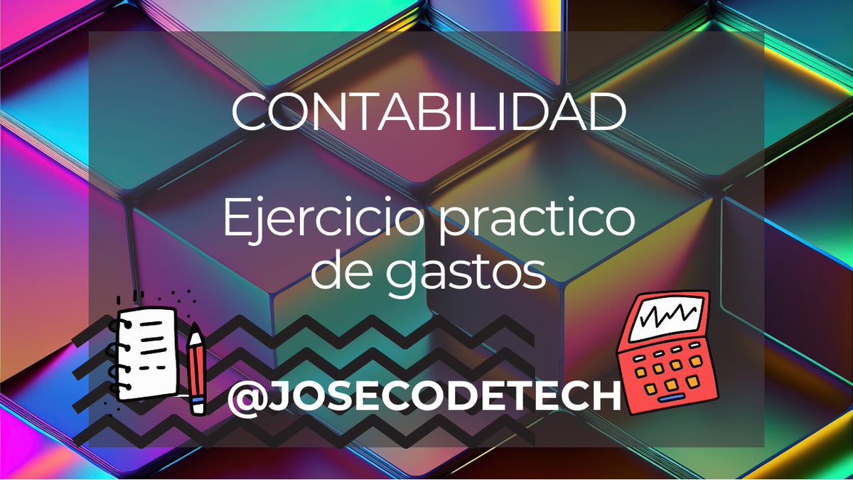 josecodetech's tweet image. 📊 Ejercicio practico de gastos contables 📷 Aprende a realizarlo con este ejemplo práctico 📷youtu.be/g1mf6Cem0Vc📷  #Contasol #EjercicioContable #josecodetech #contable