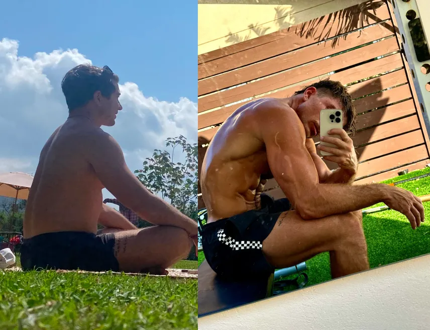NoahRyanCo's tweet image. Left: low-carb + intermittent fasting,
Right: high carb + fruit until noon
Same objective (lose fat, gain muscle) two totally different outcomes.
Don't starve yourself to get lean, upregulate your metabolism instead.
Willpower is unnecessary when you know what you're doing