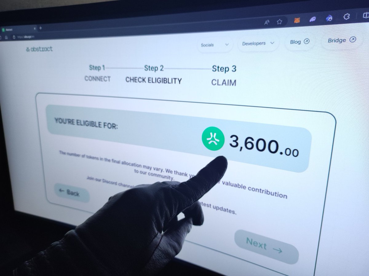 Last chance to get Abstract Airdrop!

Cost FREE
Takes 7 minutes
Backed by major funds

Step-by-step video guide in this thread🧵👇