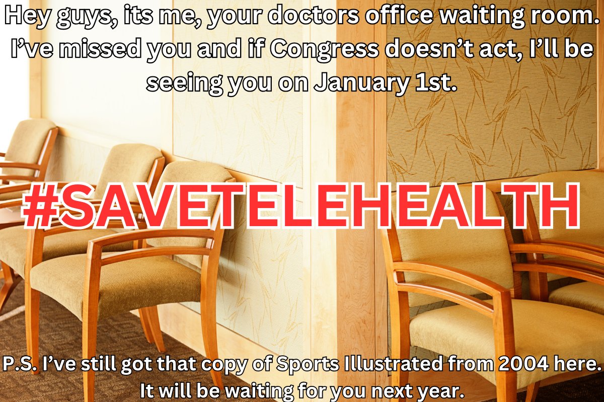 Hooray4Jon's tweet photo. @SenRickScott the clock is ticking to #SaveTelehealth.  You've been on the inside of healthcare and I'm sure you appreciate how vulnerable our patients are until Congress acts.  Whats your position on getting the telehealth exemptions renewed for 2025 and beyond? https://t.co/O19v3sAjPQ