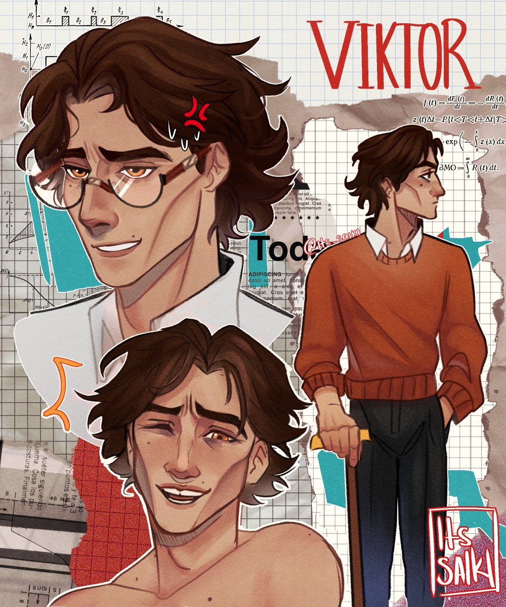 its_saiki's tweet photo. Viktor university AU for funsies... #Arcane #Viktor https://t.co/chcVoxEOit