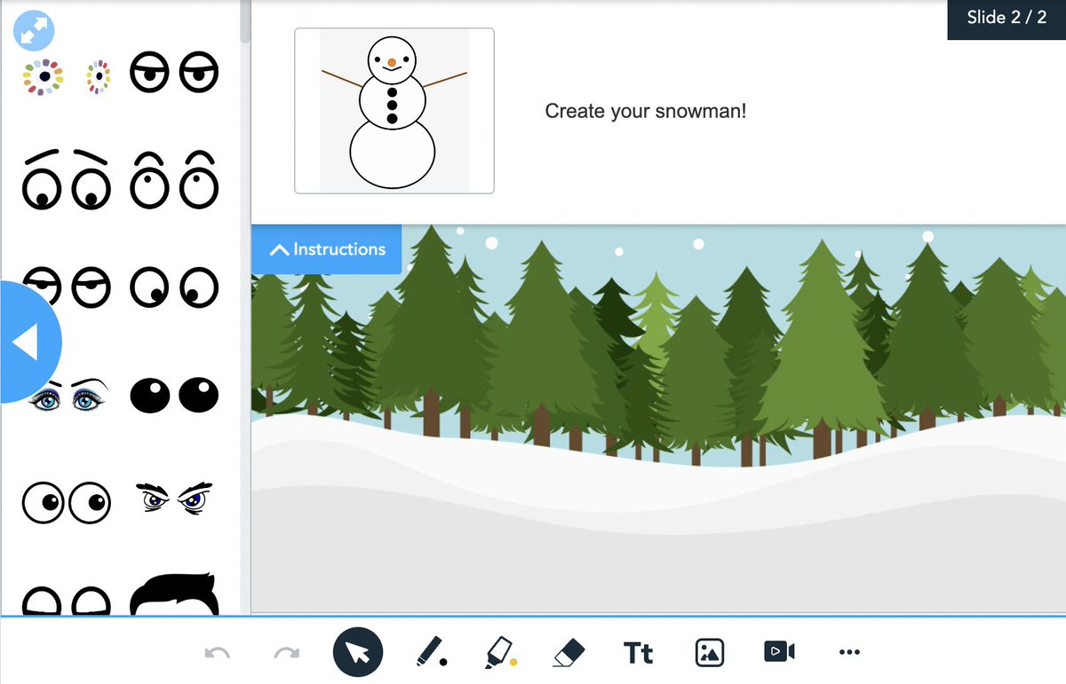 Do you want to build a snowman? ☃️

Bring your favorite snowman to life or create a new take on the iconic winter character with this Nearpod Drag &amp; Drop activity!  

Tip: Provide creative writing prompts to keep the story going ❄️ bit.ly/3EdwGOB
