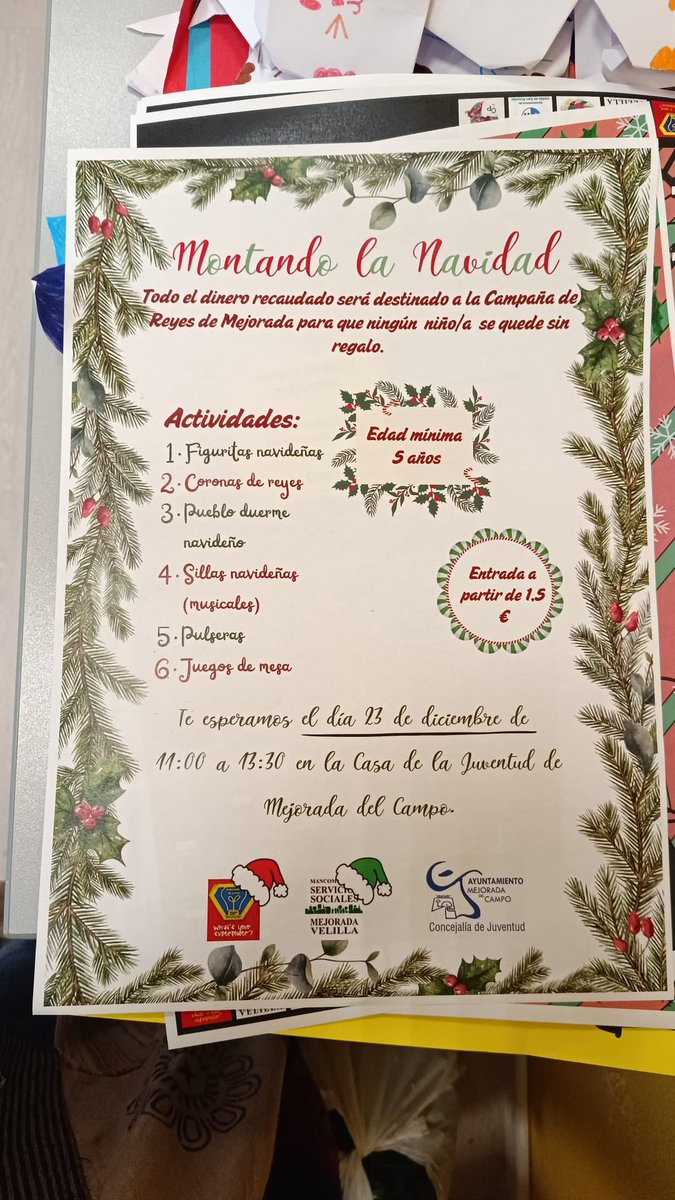 Nos unimos a la #campañadereyes organizada por <a href="/mejoradavelilla/">MEJORADAVELILLA</a> con el fin de que ningún niñx Mejorada se quede sin regalo. 

Para ello, el grupo de #Mayores Mejorada os invita a participar en "Montando la Navidad” una mañana llena de juegos y talleres para niños y adolescentes.