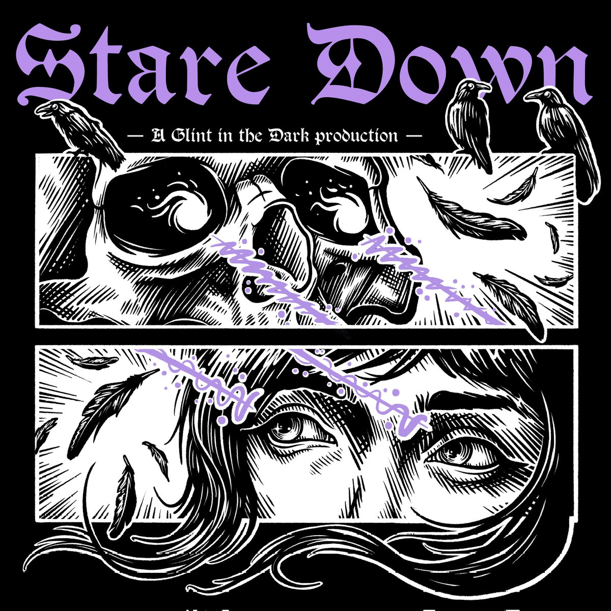 Stare Down.  Left or Right?  
#digitalart #Procreate #tshirtdesign #artist #limitedpalette #stylizedart