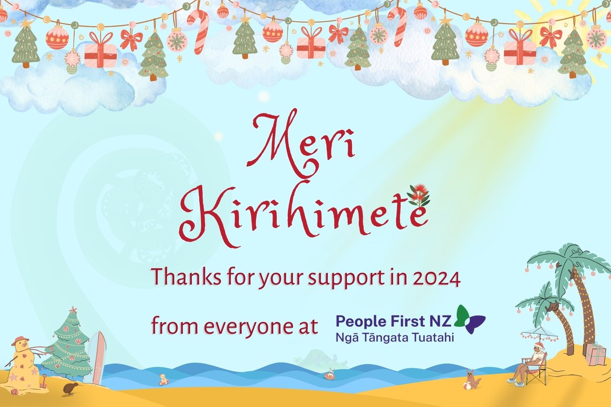makeiteasynz's tweet photo. 🎄 #MeriKirihimete from the Make it Easy Team! Thank you for working with us during 2024, it has been a great year with many documents translated into #EasyRead. 

Our service will be closed from the 23rd of December 2024 and we reopen 6th of January 2025. See you all in 2025 🎉 https://t.co/kN8bLy5VSr