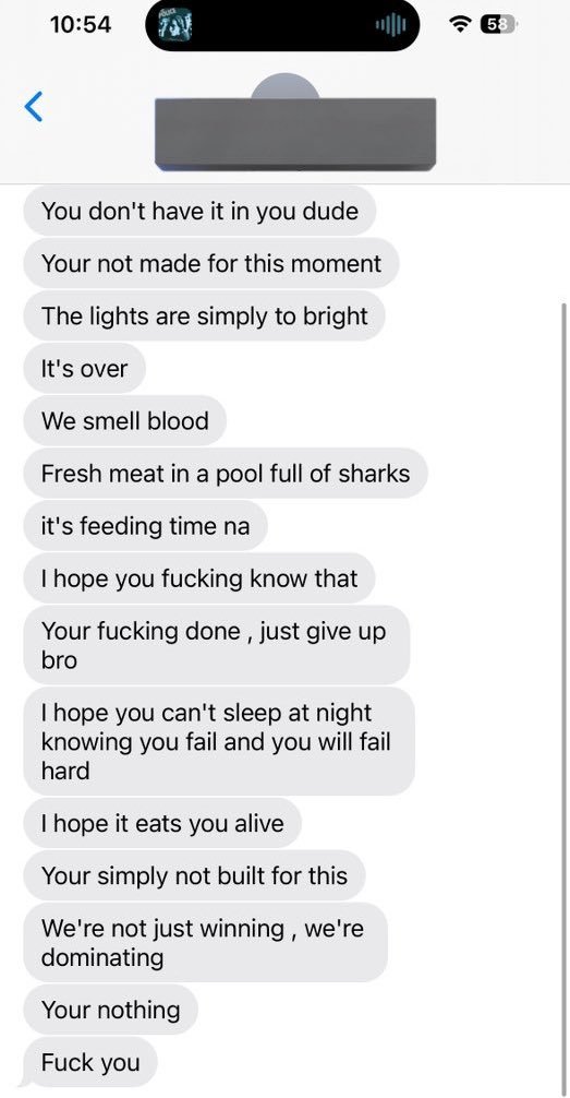 AdamScheftyLOD's tweet photo. Leaked texts between Dylan and Matty ahead of the Relegation matchup https://t.co/DX9j6ZaGqW