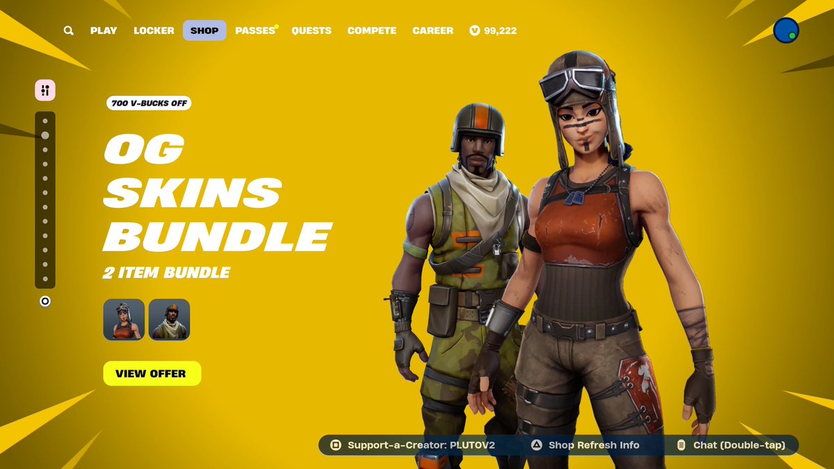 Fortnite OG Skins Bundle Giveaway x3 🚨

To Enter: 
- Like and Retweet ♻️
- Comment “Done”
- Follow me <a href="/zeussfv/">ZEUSSFV</a> 

Picking Winner in 24 Hours, Goodluck 👀