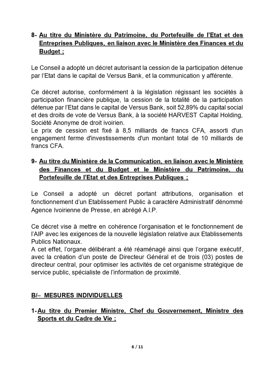 Porte-parolat GouvCI tweet media