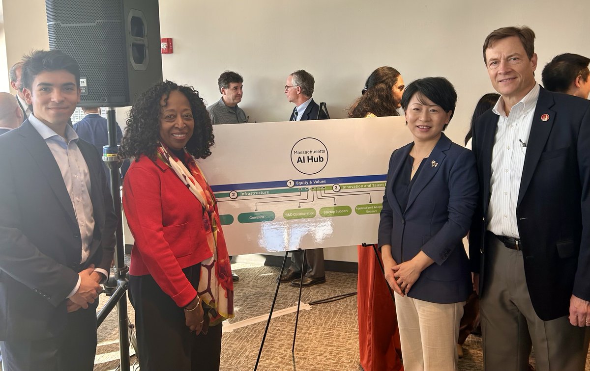 WPI celebrates the launch of the State’s new AI Hub and support <a href="/MassGovernor/">Governor Maura Healey</a>’s efforts to be the leader in AI innovation. Our faculty and students are at the forefront of this critical research and workforce development: bit.ly/41Ic27O.