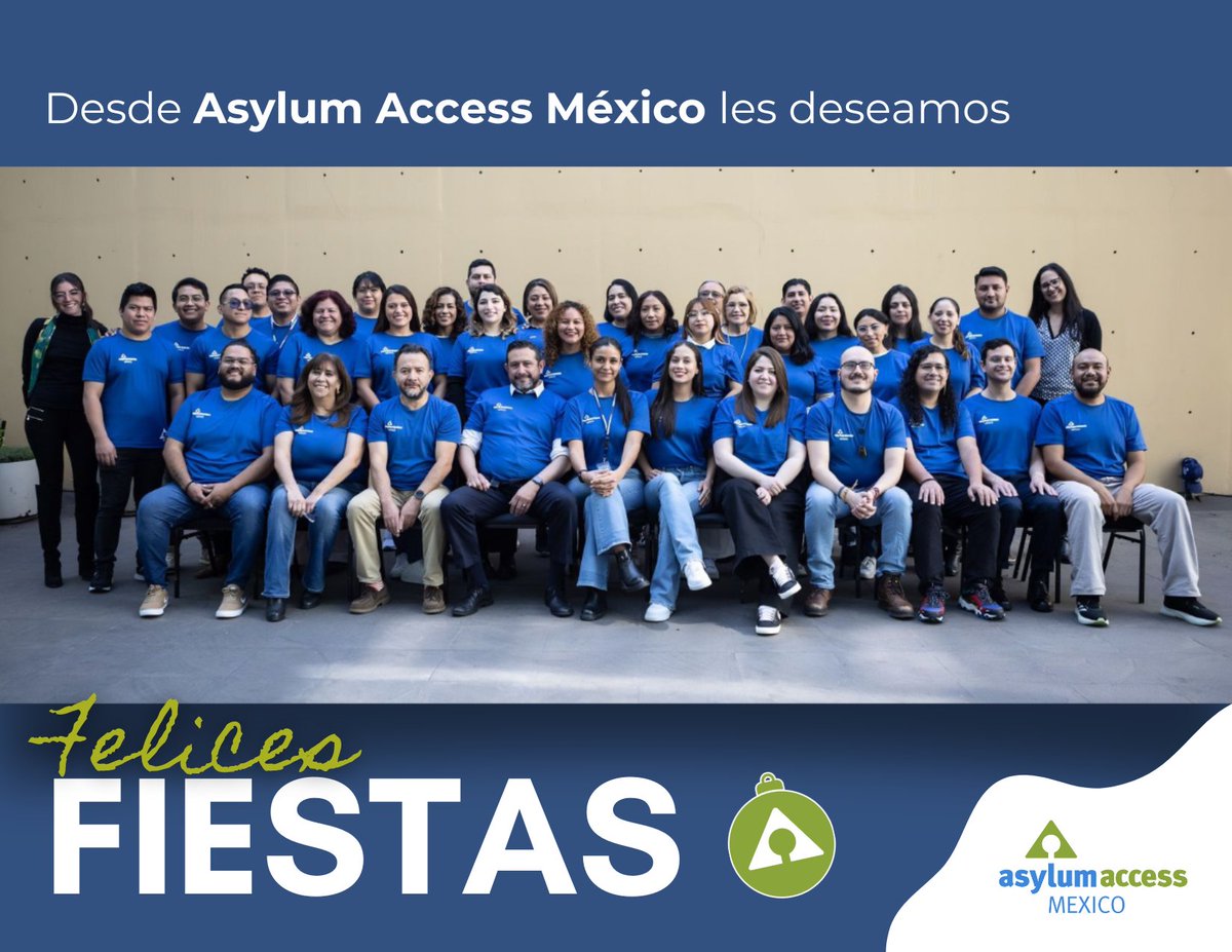 AsylumAccessMX's tweet photo. ¡Felices fiestas!

🎄Durante el año 2025, continuaremos trabajando para hacer realidad los derechos de las personas refugiadas y solicitantes de asilo en México.

Desde Asylum Access México, les enviamos nuestros mejores deseos para estas festividades.

¡Gracias por creer que aquí no hay muros!