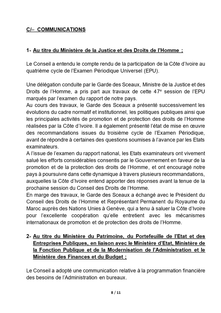 Porte-parolat GouvCI tweet media