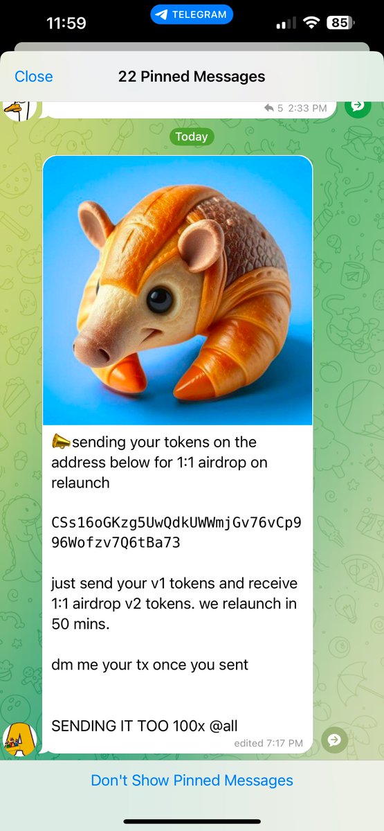 Don't trust @alvinprint 
Fucking Scam Artist. 
Thank him for #CROISSANT dumping. 
It's over. RIP to the 🥐