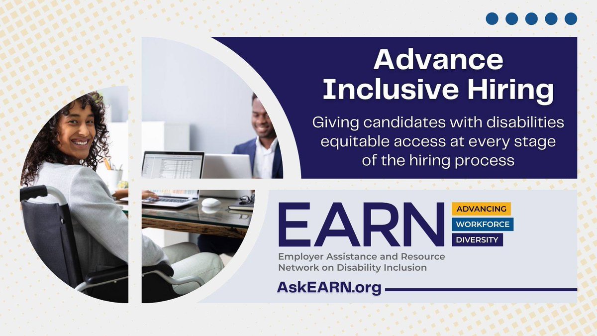 CDE What Can You Do? (@cdetweets) on Twitter photo Through its current “Spotlight on Inclusive Hiring,” CDE Member <a href="/AskEARN/">AskEARN.org</a> is sharing actionable, easy-to-implement strategies and best practices for disability-inclusive hiring at every stage of the employment process. Find resources, FAQs and more! Through its current “Spotlight on Inclusive Hiring,” CDE Member <a href="/AskEARN/">AskEARN.org</a> is sharing actionable, easy-to-implement strategies and best practices for disability-inclusive hiring at every stage of the employment process. Find resources, FAQs and more!