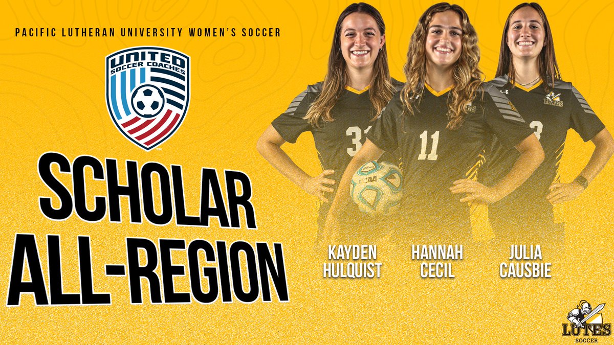 PLU Athletics (@golutes) on Twitter photo All-Region Scholars 📚⚽️
Seniors Kayden Hulquist, Hannah Cecil, and Julia Causbie named United Soccer Coaches Scholar All-Region!
#GoLutes <a href="/PLU_WSoc/">PLU Women's Soccer</a> All-Region Scholars 📚⚽️
Seniors Kayden Hulquist, Hannah Cecil, and Julia Causbie named United Soccer Coaches Scholar All-Region!
#GoLutes <a href="/PLU_WSoc/">PLU Women's Soccer</a>