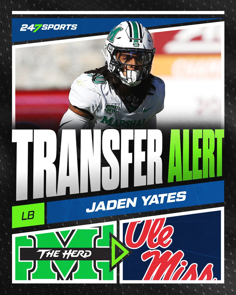 Marshall LB transfer Jaden Yates has committed to Ole Miss:

247sports.com/Player/Jaden-Y…