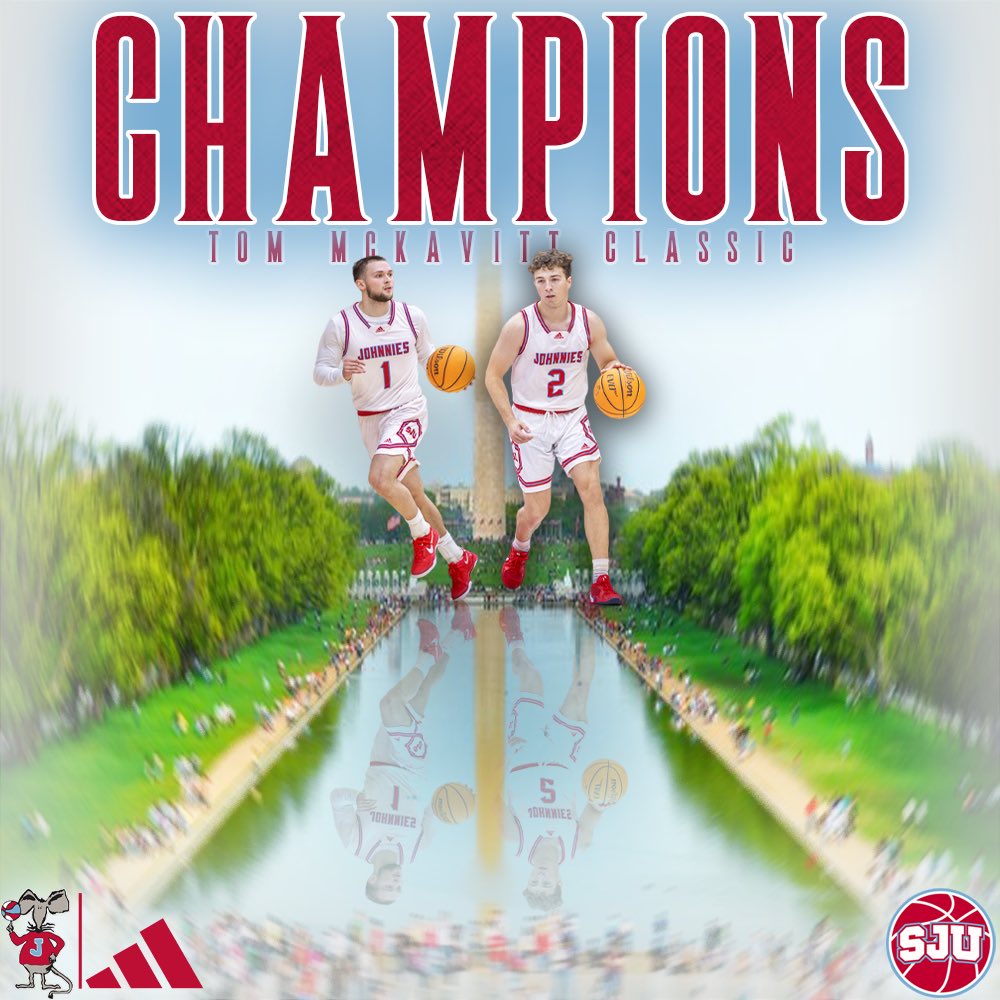 SJU_Basketball's tweet photo. Leaving DC with some hardware!

#GoJohnnies https://t.co/bQWx6NF6Ds