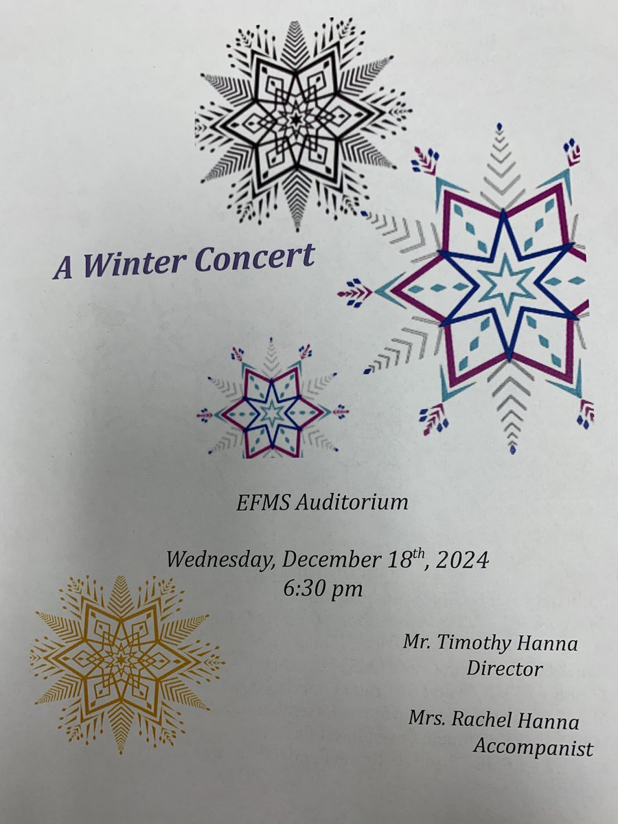 EF Elementary Band (@band_ef) on Twitter photo Congratulations to all of the Elizabeth Forward Middle School 7th grade and 8th grade chorus students on an outstanding concert yesterday evening. Kudos to Mr. Hanna, their teacher. <a href="/EFMSWarriors/">Elizabeth Forward Middle School</a> Congratulations to all of the Elizabeth Forward Middle School 7th grade and 8th grade chorus students on an outstanding concert yesterday evening. Kudos to Mr. Hanna, their teacher. <a href="/EFMSWarriors/">Elizabeth Forward Middle School</a>