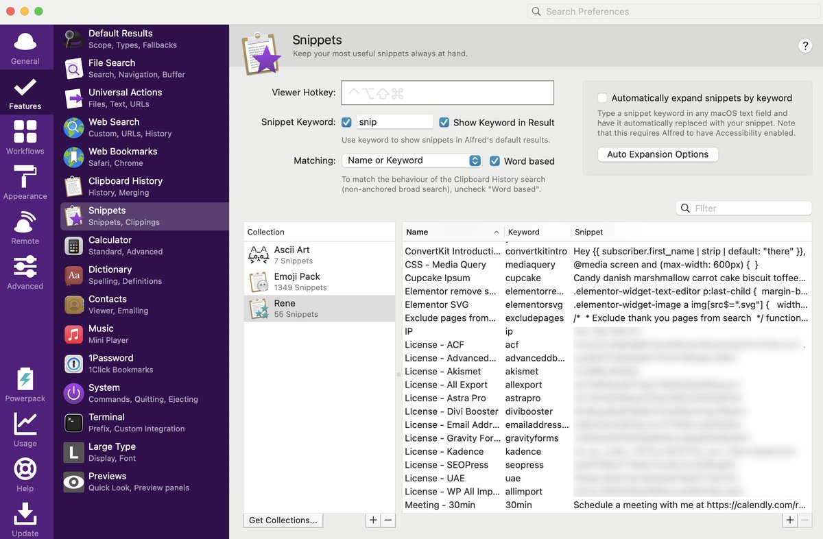 Took a few minutes to add some new items to Alfred so I have them at hand quickly 🙌