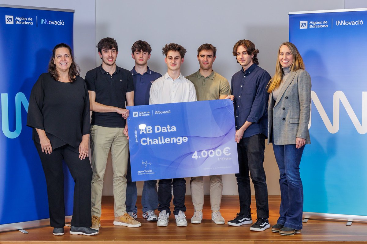 aiguesbcnclient's tweet photo. Enhorabona!
Aquests són els guanyadors de l’#ABDataChallenge.
🥇Marcau Metering Solutions
🥈Aqualert
🥉Aquateam
Gràcies per les vostres solucions per posar la dada i la innovació al servei de l'aigua. https://t.co/1t1WghrNej