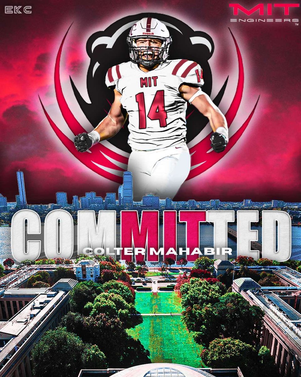 Colter Mahabir (@coltermahabir14) on Twitter photo Ecstatic to be committed to <a href="/MITFootball/">MIT Football</a> ! Thankful for Coach <a href="/bbubna/">Brian Bubna</a> and MIT for allowing my academic and athletic dreams to come true!
#RollTech Ecstatic to be committed to <a href="/MITFootball/">MIT Football</a> ! Thankful for Coach <a href="/bbubna/">Brian Bubna</a> and MIT for allowing my academic and athletic dreams to come true!
#RollTech