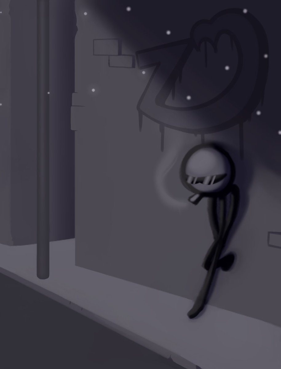 __Zen0o__'s tweet photo. character belongs to @timetravelnow !!

Johnny Rocketfingers!! 
not the most festive for the holidays but there's snow!

#cartoon #art #stickman #fanart #johnnyrocketfingers #stickfigure https://t.co/dBQrxjeNuN