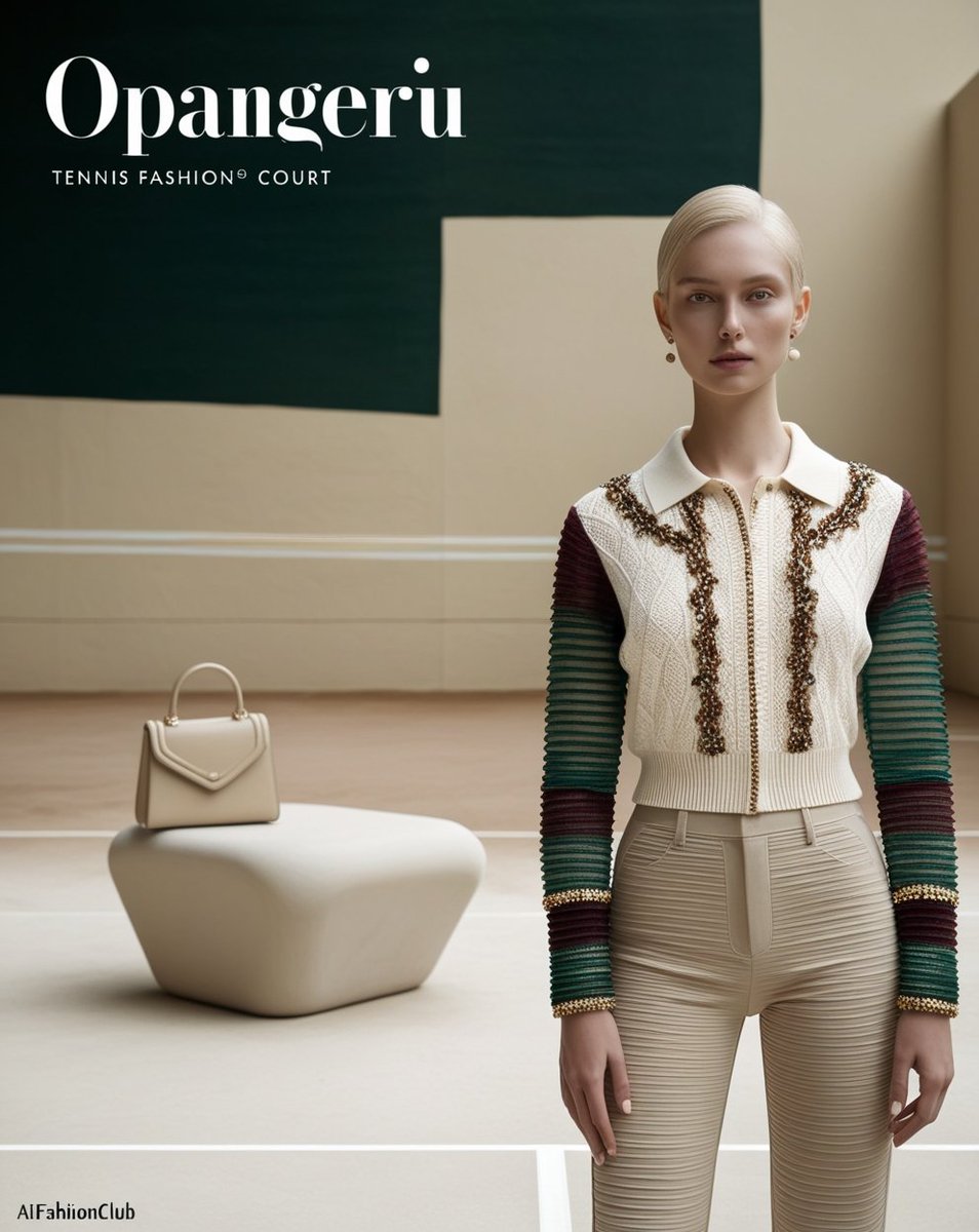 AIFashionClub_X's tweet photo. Tennis Court Fashion
#aiconcept #AIDesign #aifashion #Jacket #nyfw #lfw #mfw #cphfw
#aifashionweek #fashionweek #ai #aifashionweek #AIart #AIArtistCommunity #AIartists https://t.co/6lKoFE9ixO