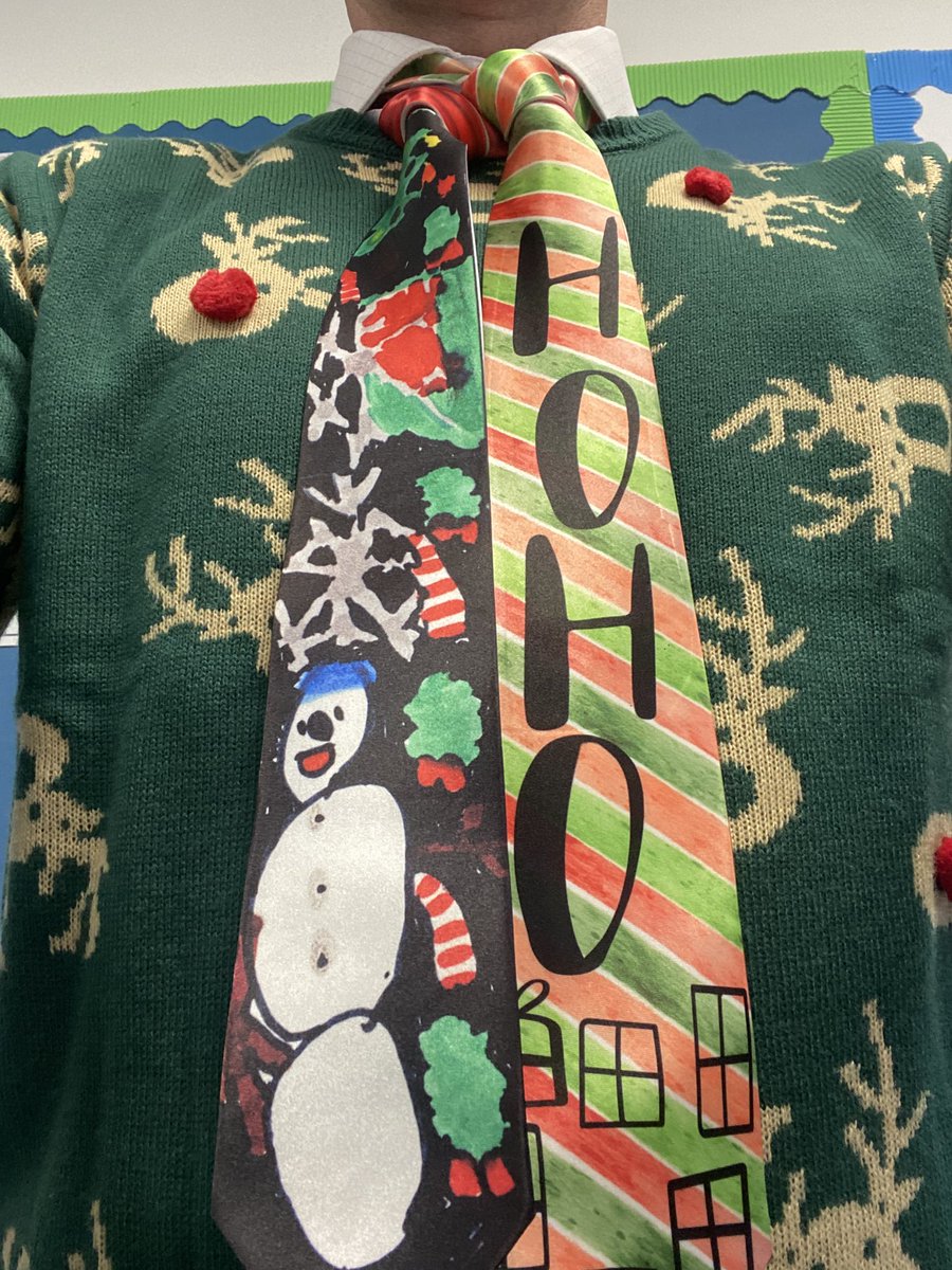 Congratulations to Zosha and Oliver! Their designs were chosen as the ‘winners’ in the PTA ‘Design a Christmas Tie’ challenge! Mr Henderson wore the ties today for our Christmas lunch.
Thank you to all children who entered- all designs were brilliant!
#brilliantPTA #Christmasfun