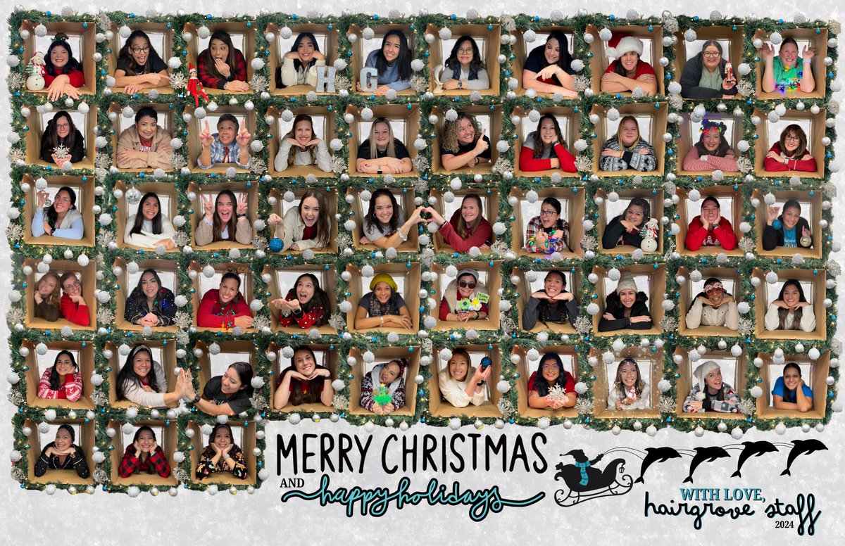 Wishing our Dolphins a very Merry Christmas &amp; Happy Holidays! 🐬🎄❄️🩵

#HairgroveWave