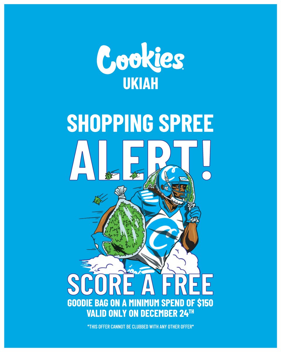 Score a free goodie bag on a minimum spend of $150 valid only on December 24th 2024