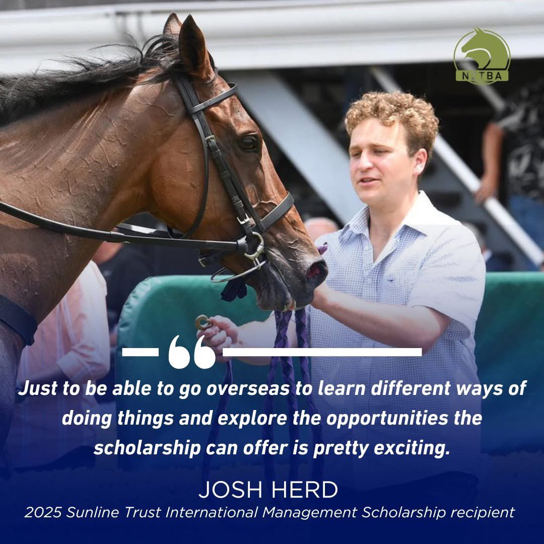 🌟CONGRATULATIONS JOSH HERD🌟

It is with great pleasure that we announce Josh Herd as our 2025 Sunline Trust International Management scholarship recipient.

Read what Josh has to say here 👇
nzthoroughbred.co.nz/blog/post/1394…