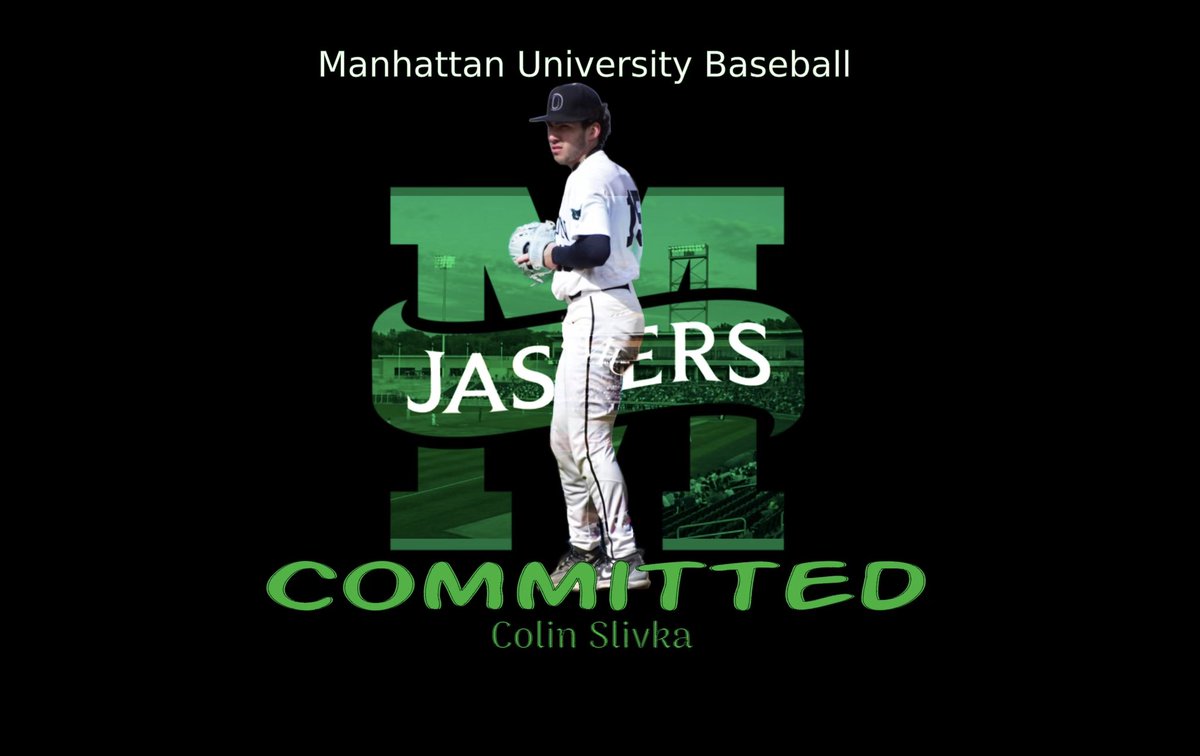 Colin Slivka (@slivkacolin) on Twitter photo I’m extremely excited to announce that I’m continuing my careers and committing to play division 1 baseball at Manhattan University. I can’t thank my family, friends, coaches and especially Jesus Christ for the guidance through this journey.
<a href="/Oakton_Baseball/">Oakton CC Baseball</a> <a href="/JaspersBaseball/">Manhattan Baseball</a> I’m extremely excited to announce that I’m continuing my careers and committing to play division 1 baseball at Manhattan University. I can’t thank my family, friends, coaches and especially Jesus Christ for the guidance through this journey.
<a href="/Oakton_Baseball/">Oakton CC Baseball</a> <a href="/JaspersBaseball/">Manhattan Baseball</a>