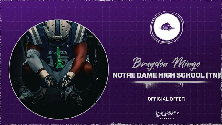 Braydon Mingo (@braydonmingo70) on Twitter photo After a great conversation with <a href="/CoachStevanus/">Kyle Stevanus</a> I am blessed to receive a D3 offer from Bluffton University
<a href="/TheRealPatHealy/">Coach Pat</a> <a href="/HillBrent/">Brent Hill</a> <a href="/abe_cates/">Abraham Cates</a> <a href="/BoCampbell34/">Bo Campbell</a> <a href="/BlufftonFB/">Bluffton Football</a> After a great conversation with <a href="/CoachStevanus/">Kyle Stevanus</a> I am blessed to receive a D3 offer from Bluffton University
<a href="/TheRealPatHealy/">Coach Pat</a> <a href="/HillBrent/">Brent Hill</a> <a href="/abe_cates/">Abraham Cates</a> <a href="/BoCampbell34/">Bo Campbell</a> <a href="/BlufftonFB/">Bluffton Football</a>