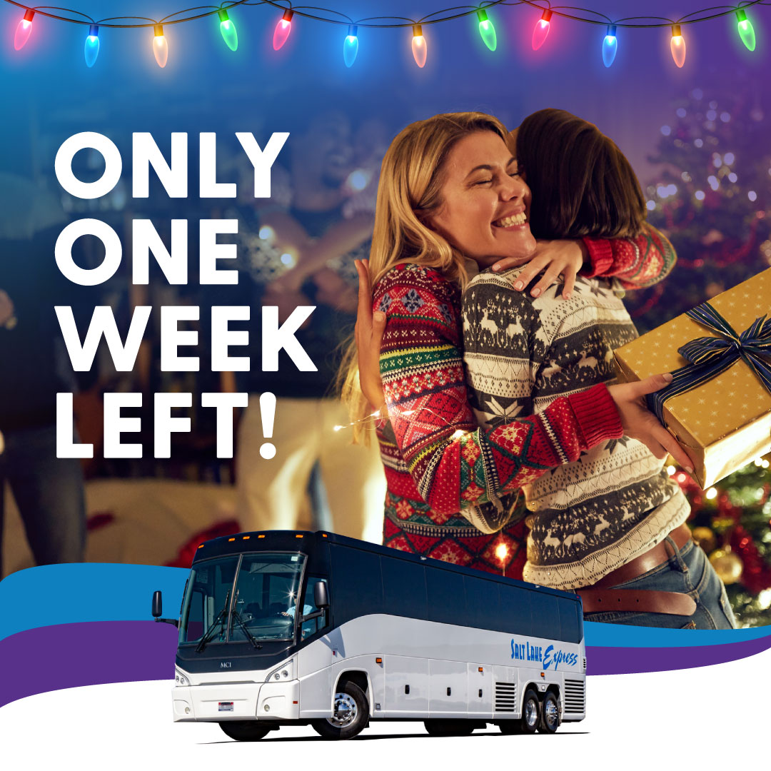 sl_express's tweet photo. Everyone who purchases a bus ticket between now and Dec. 25, 2024 will be automatically entered to win $500 in free travel through 2025. Book now to find out!

Use code "FinalWeek24" while checking out at https://t.co/UrYtyLrFK7 for 10% off your next ride. https://t.co/r5H7QnpXC4