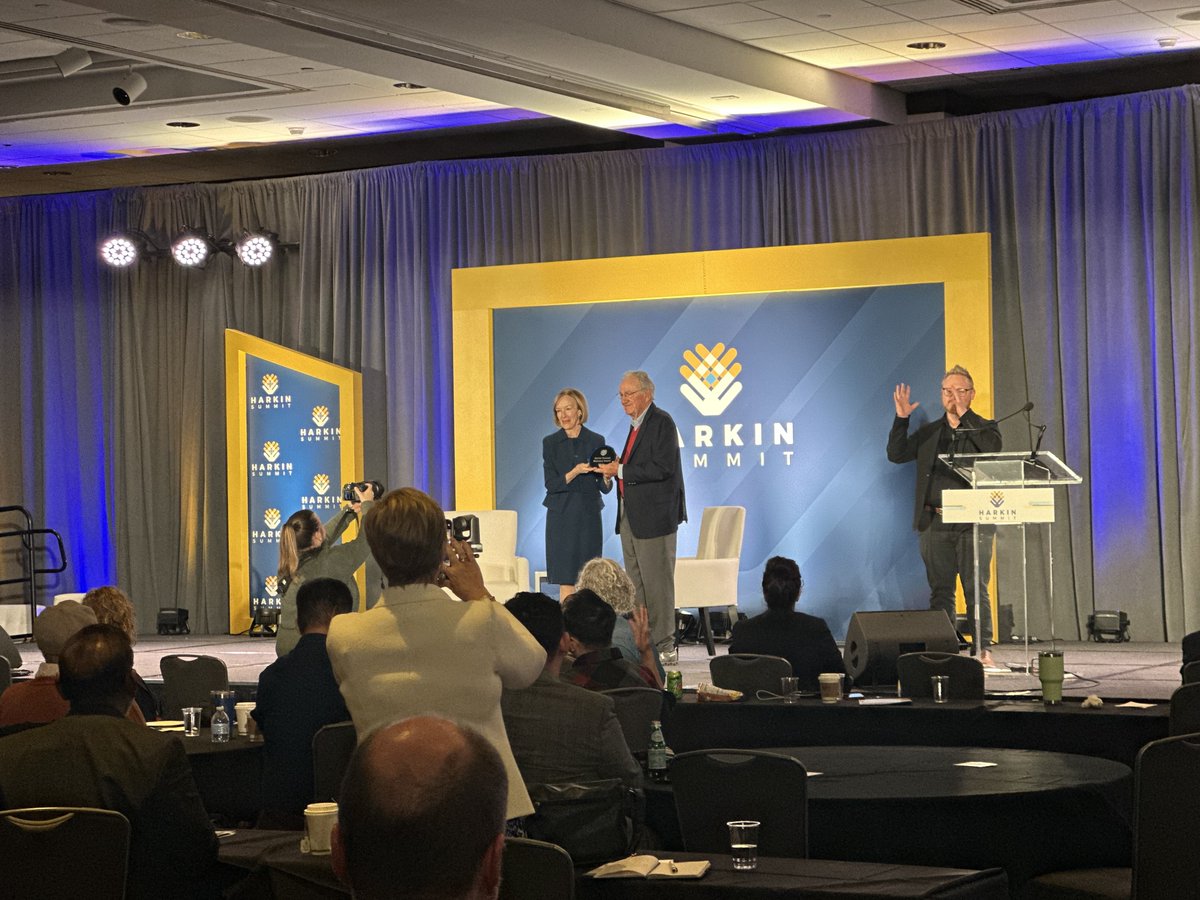 Harkin Summit (@harkinsummit) on Twitter photo The Harkin Institute is proud to give the first-ever Harkin Summit Advocacy Award to <a href="/JudyWoodruff/">Judy Woodruff</a>! Over the course of her career, Judy has used her platform to spotlight the challenges faced by people with disabilities. We thank her for her work and advocacy! #HarkinSummit24 The Harkin Institute is proud to give the first-ever Harkin Summit Advocacy Award to <a href="/JudyWoodruff/">Judy Woodruff</a>! Over the course of her career, Judy has used her platform to spotlight the challenges faced by people with disabilities. We thank her for her work and advocacy! #HarkinSummit24