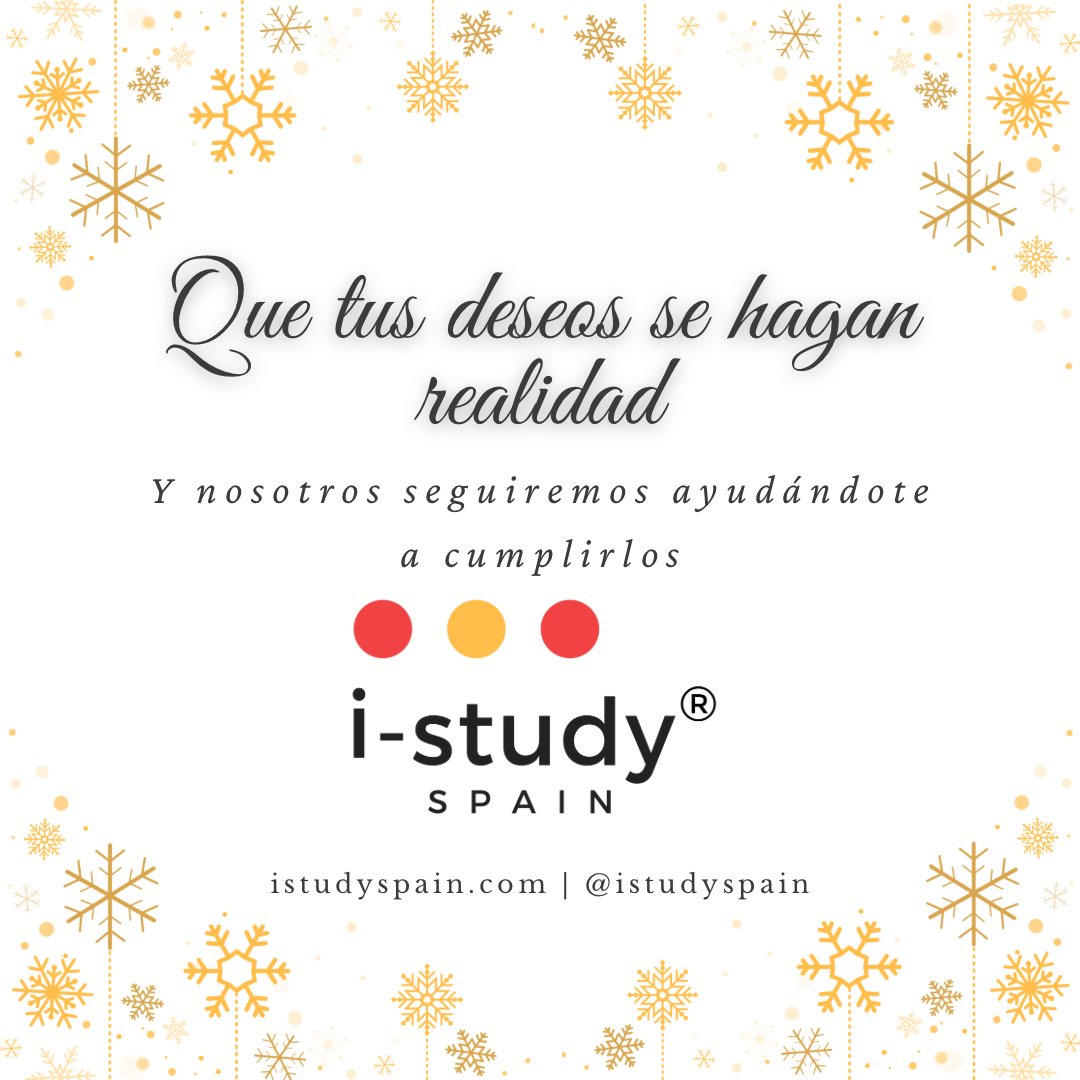 istudyspain's tweet image. Desde @istudyspain queremos desearles una Feliz Navidad!

#estudiaenespaña con #istudyspain

🎄✨❄️