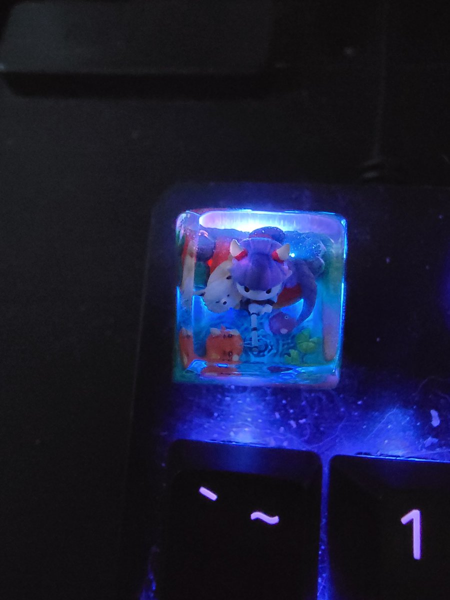 HanaKaihua's tweet photo. @OnigiriEn_ @KappaMart_ Just got the Keycap! Delay was well worth it! Regretting I didn't get both of them though 👍👍👍 https://t.co/TEVG80LFDR