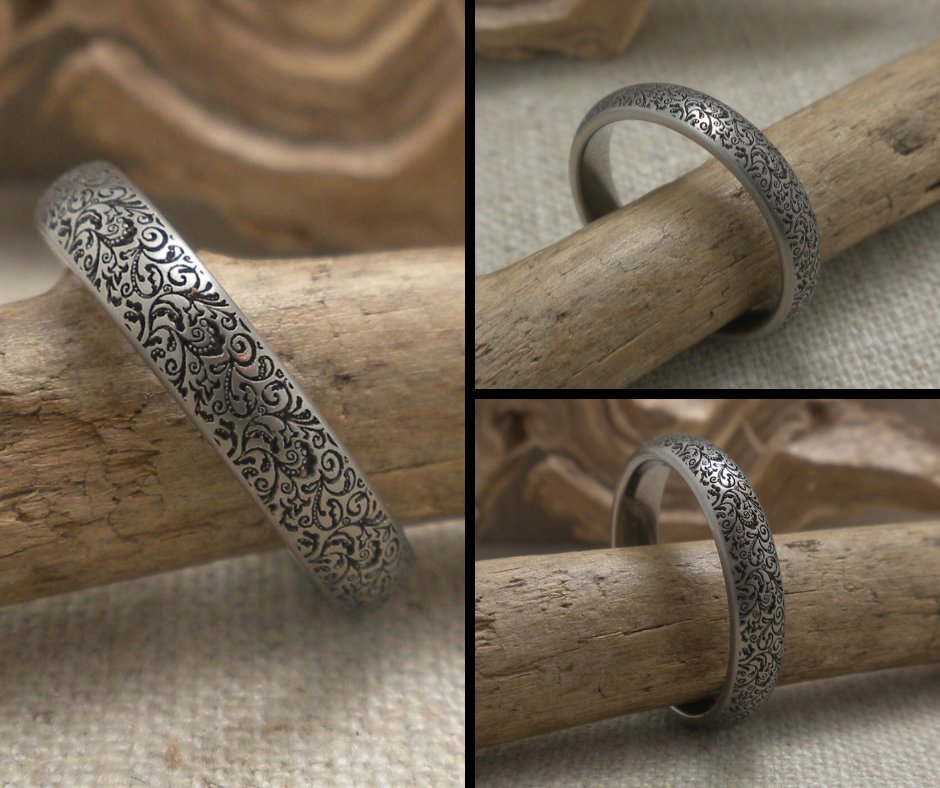 UniqueTitanium's tweet image. 4 mm wide Fancy Vine Titanium Wedding Ring uniquetitaniumweddingrings.com/geti-titanium/…