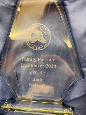Congratulations to Jude DePaolis for being honored with the 2024 Family Partner Trailblazer Award 🎉 This well-deserved recognition celebrates Jude's years of dedication, hard work, and unwavering commitment to supporting youth and families in the behavioral health field.