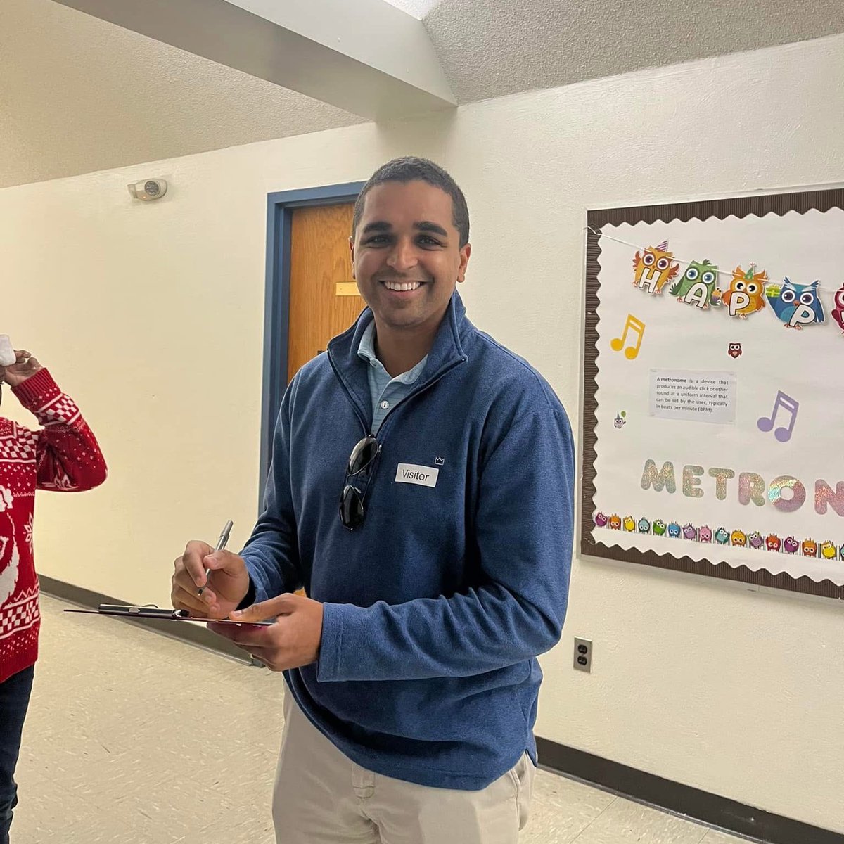 I had so much fun today at New Hope seeing the school spirit and judging holiday decorations on classroom doors! 

As a kid, I really enjoyed going there for part of elementary school. Thank you for having me back.