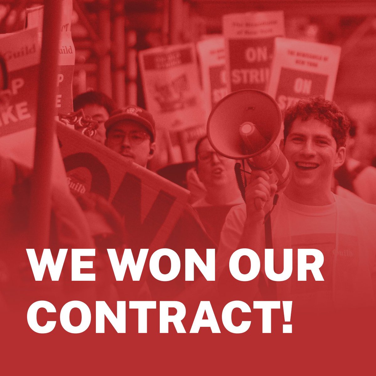WE VOTED YES! (THREAD)

We are thrilled to share that our members have voted to ratify our new three-year collective bargaining agreement with @NYtimes… (1/3)