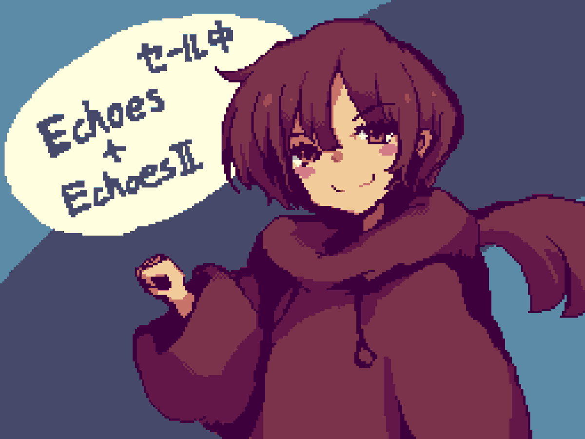 自作ローグライクRPG Echoes + EchoesⅡ 本日からsteamでセールしてますー🙌よろしければどうぞ🐱