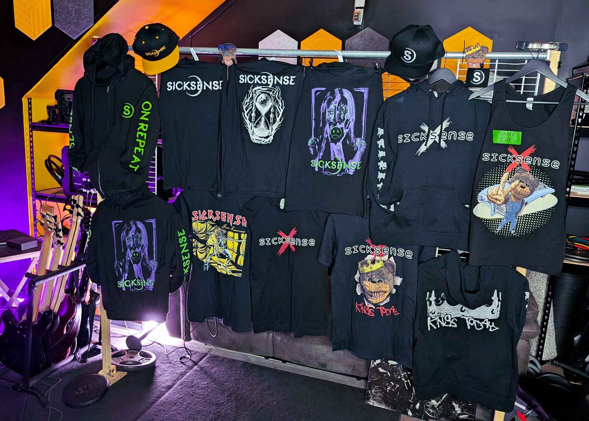 Our last show of 2024 is tomorrow!!

Supporting Escape The Fate and DED at The Nile In Mesa, AZ alongside Brace Yourself and Sun Order!

Here's a sneak peak of our merch stand! 🫣

What are you snagging tomorrow night? 🐻
