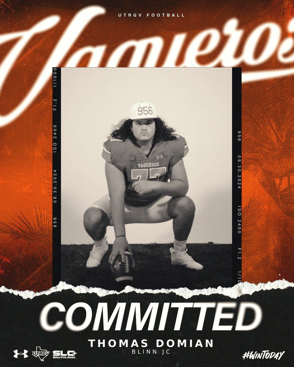 Thomas ”Fatz” Domian (@domianthomas) on Twitter photo 1000% Committed <a href="/UTRGVFootball/">UTRGV Football</a> <a href="/CoachJeffBowen/">Jeff Bowen</a> <a href="/CoachRegalado/">Marco Regalado</a> <a href="/CoachAFeltonFC/">Andy Felton</a> #RalleyTheValley #puro956 1000% Committed <a href="/UTRGVFootball/">UTRGV Football</a> <a href="/CoachJeffBowen/">Jeff Bowen</a> <a href="/CoachRegalado/">Marco Regalado</a> <a href="/CoachAFeltonFC/">Andy Felton</a> #RalleyTheValley #puro956