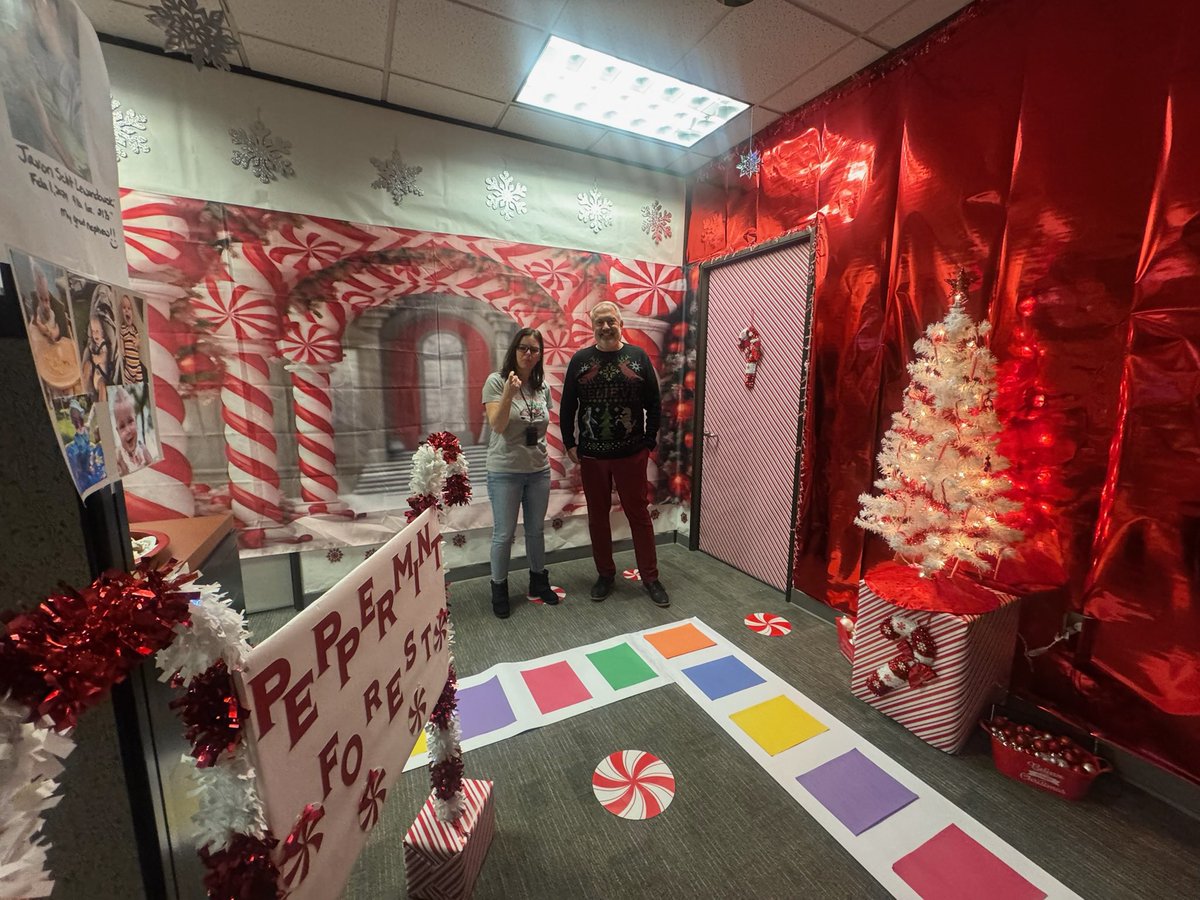 I had the pleasure of judging the Education Support Center’s holiday decorating contest today, and the festive spirit was truly on display! It was a tough decision, but the Finance Department was awarded first place.