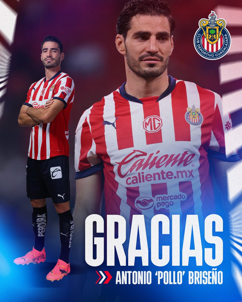 Gracias, <a href="/pollobv/">Antonio Briseño Vázquez</a>, por los 5 años y medio en los que defendiste al Rebaño con tanta entrega, determinación y cariño 🤝🏼

Mucho éxito en este nuevo reto que emprendes.