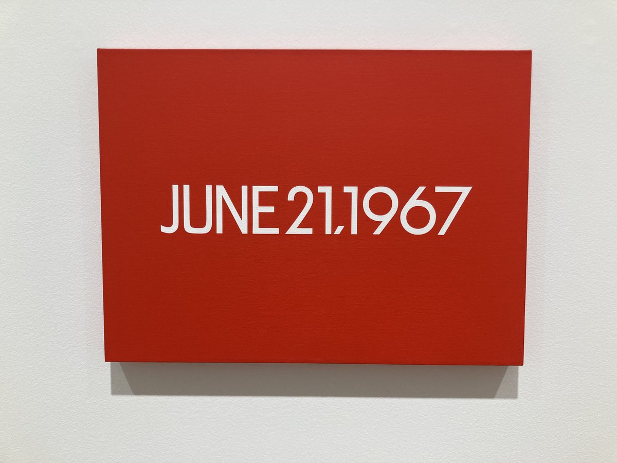On Kawara in town ⁦<a href="/davidzwirner/">David Zwirner</a>⁩